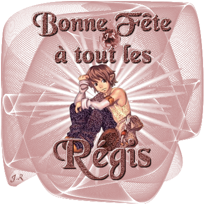 gif bonne fête Régis.